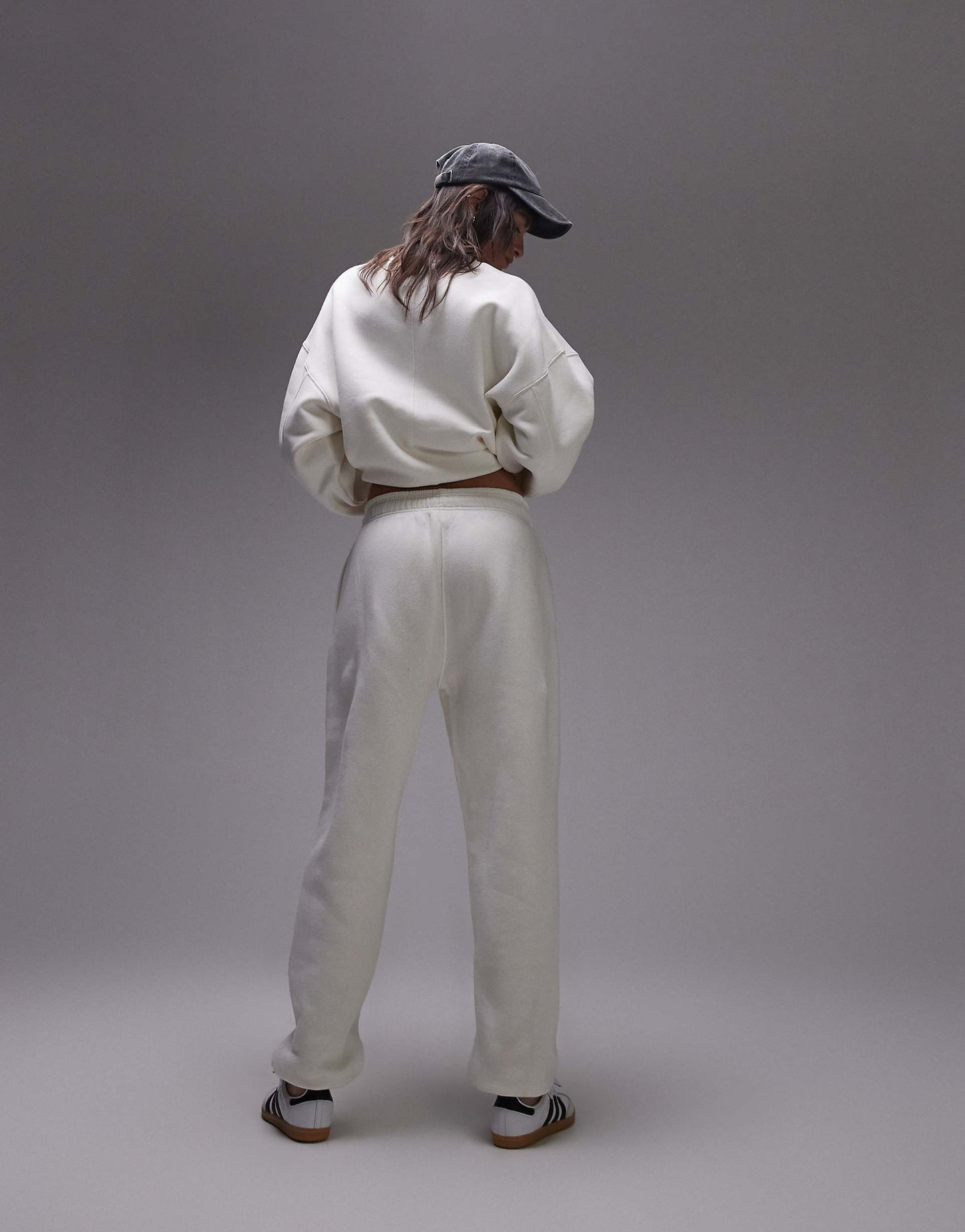 co ord cuffed jogger in ecru
