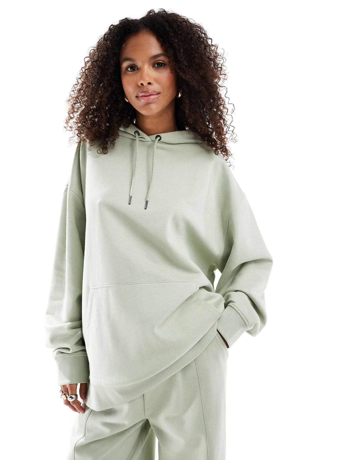 ensemble oversize en vert désert