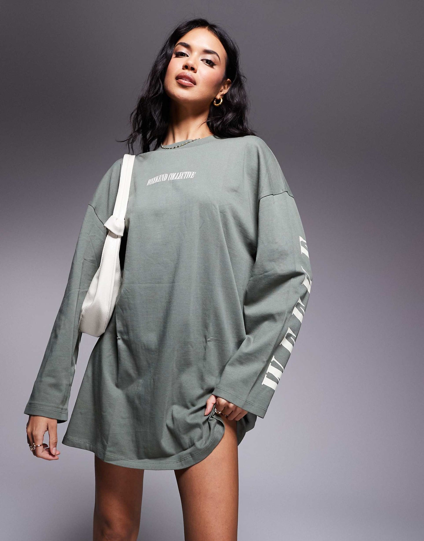 Robe t-shirt à manches longues