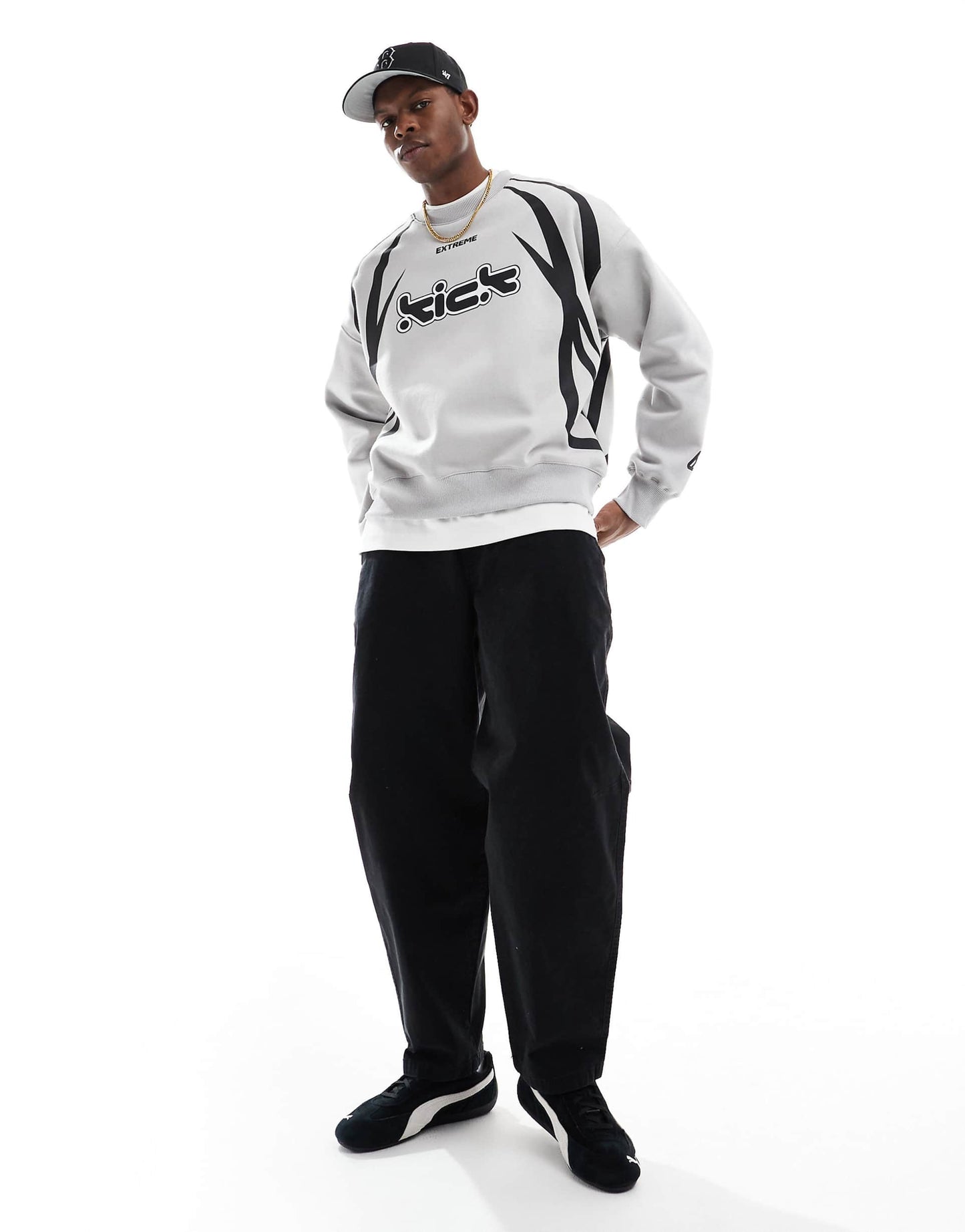 Sweat-shirt de sport rétro