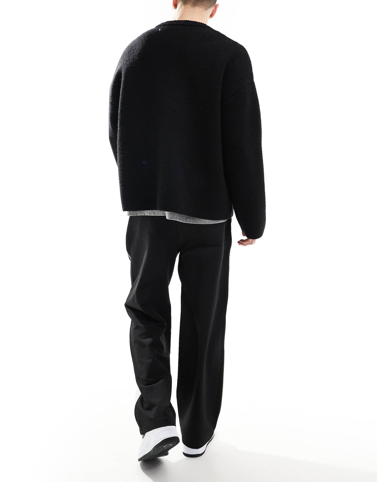 Pantalon ajusté en noir