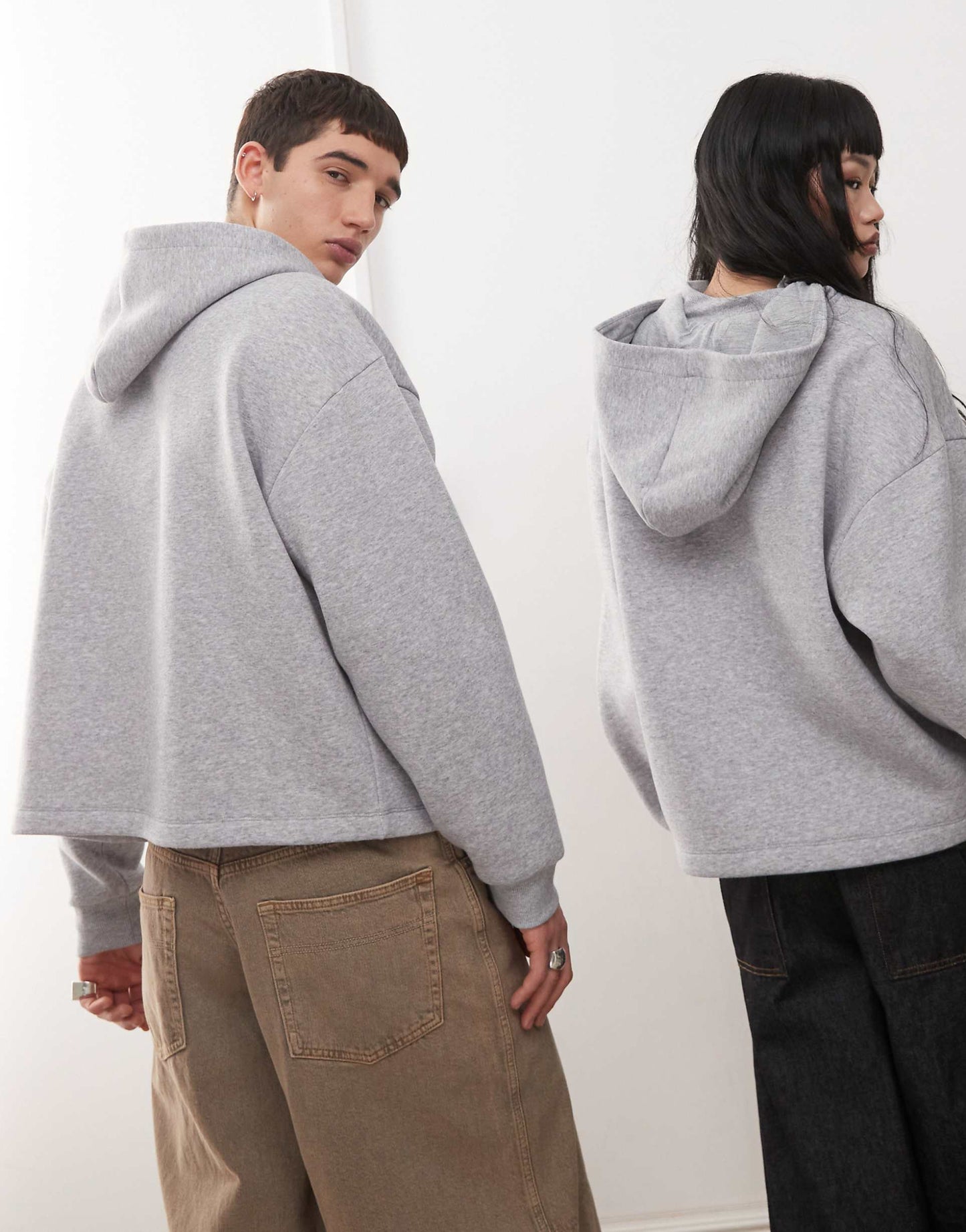 Sweat à capuche unisexe zippé
