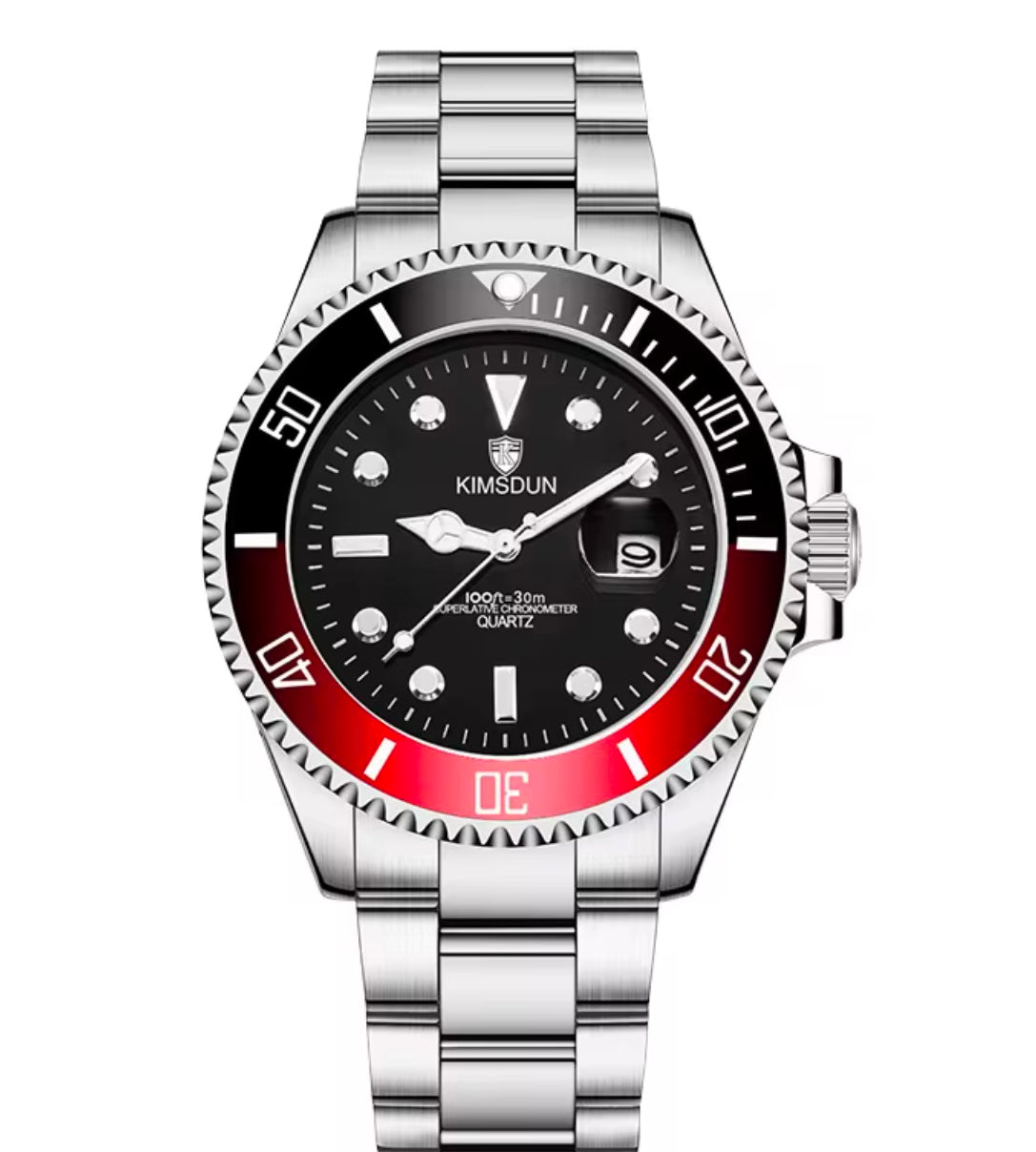 Montre-Bracelet
Hommes Bracelet En Acier Inoxydable De Luxe Étanche