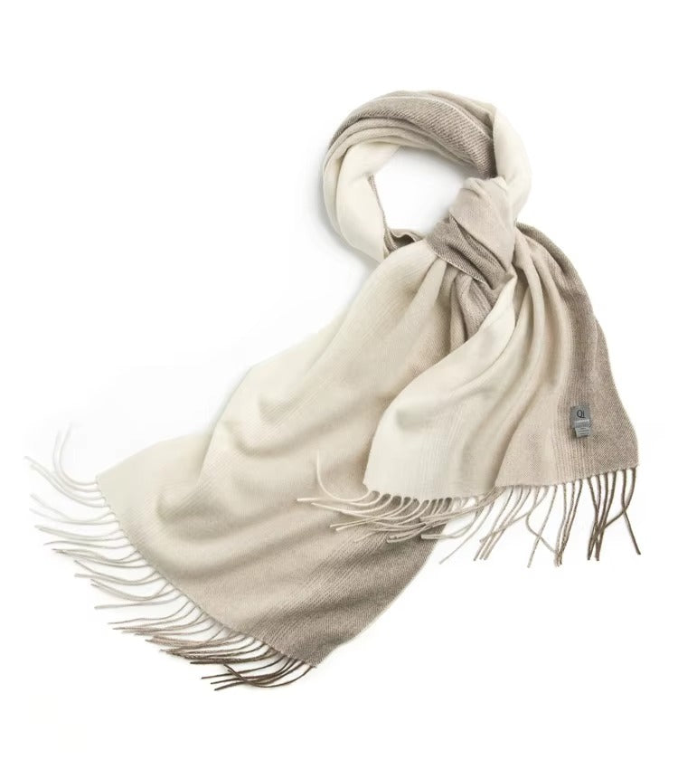 1 paire d'écharpes d'hiver classiques unies
