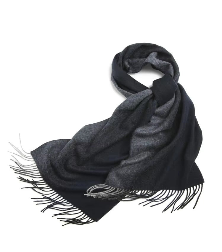 1 paire d'écharpes d'hiver classiques unies