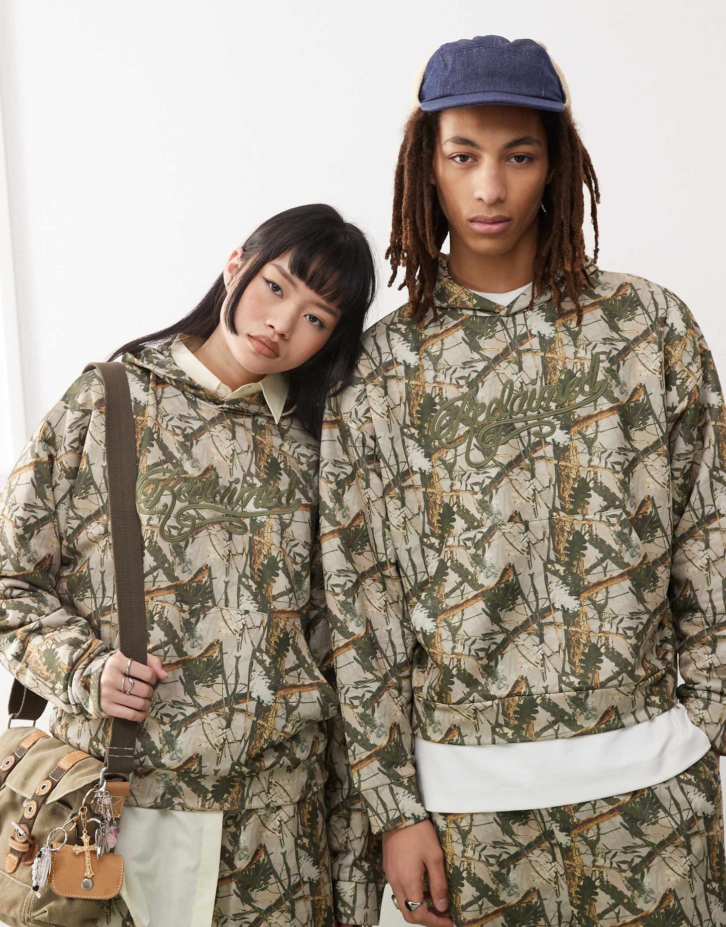 Ensemble unisexe oversize à imprimé camouflage