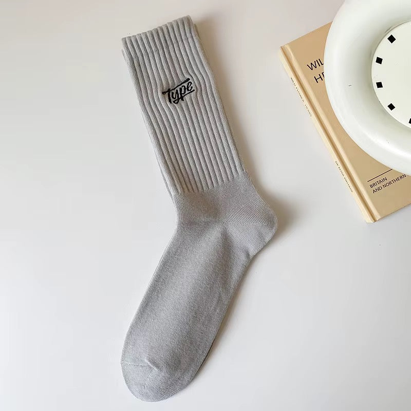 Chaussette blanche côtelée KACL, vue de dessus