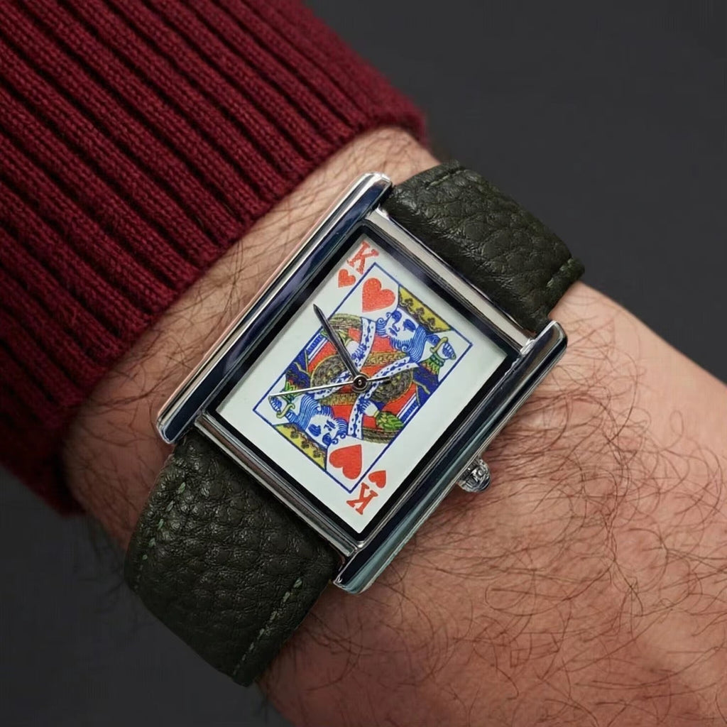KACL | Montre Geneva Bordeaux — Bracelet Cuir Bordeaux