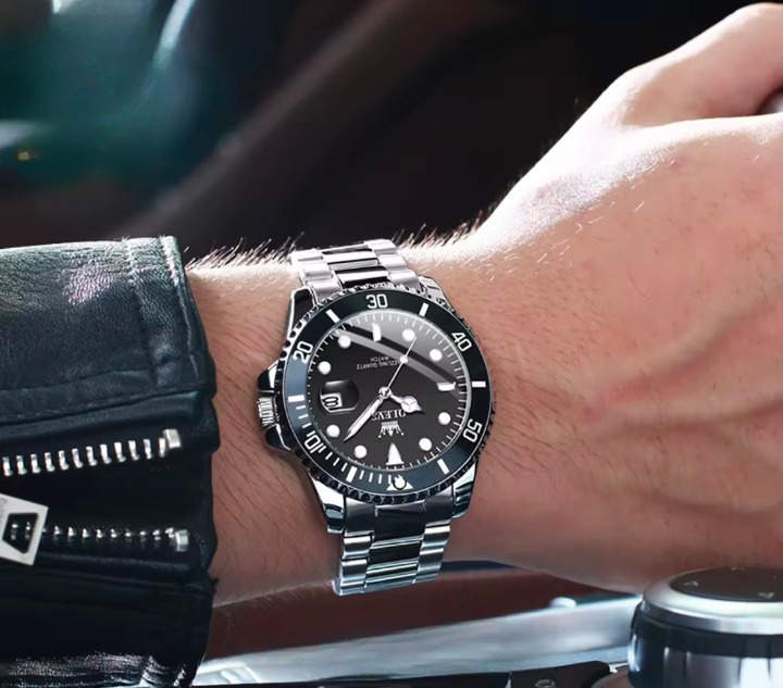 Montre-Bracelet
Hommes Bracelet En Acier Inoxydable De Luxe Étanche