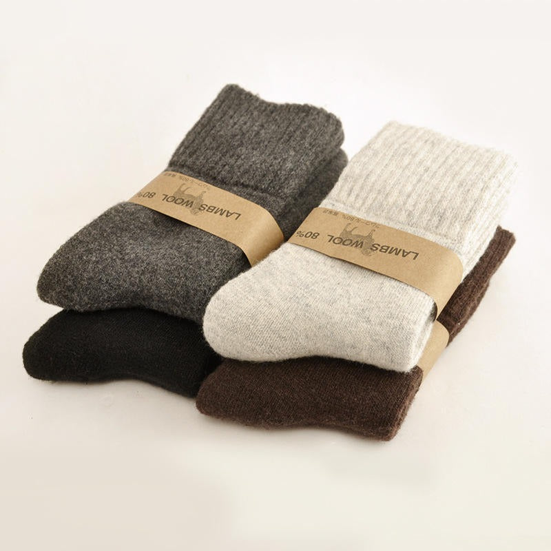 Chaussettes Laine d'Agneau Unisexes | Douceur & Chaleur Hivernale