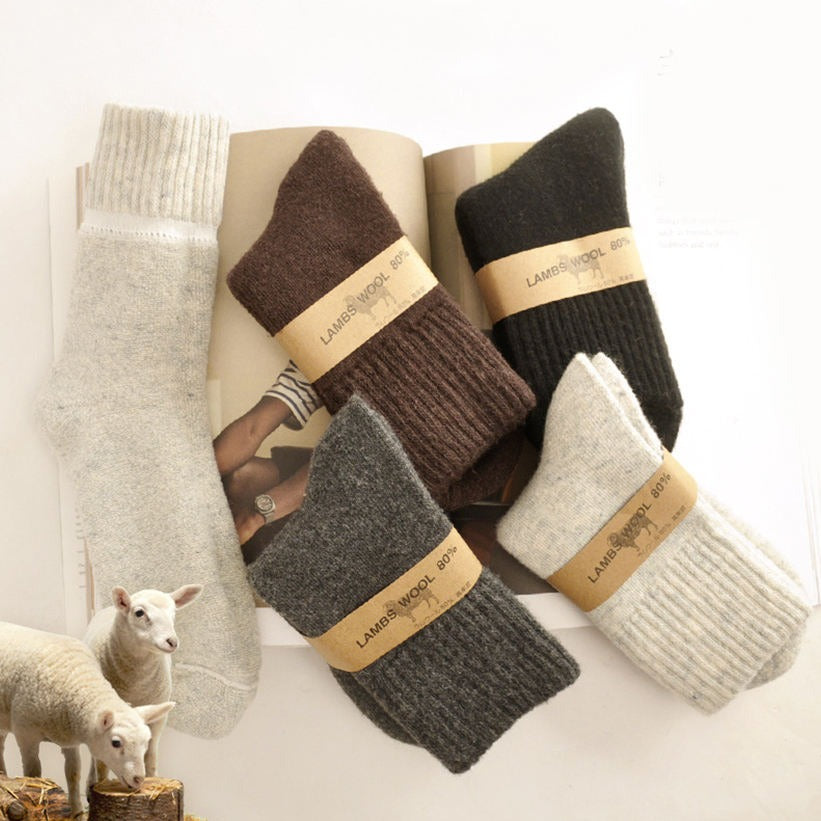 Chaussettes Laine d'Agneau Unisexes | Douceur & Chaleur Hivernale