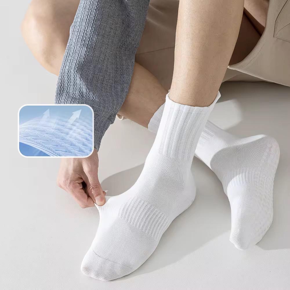 Chaussettes unisexes antidérapantes en coton