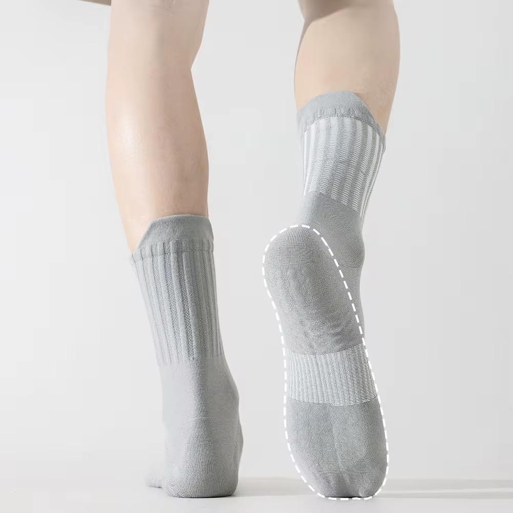 Chaussettes unisexes antidérapantes en coton