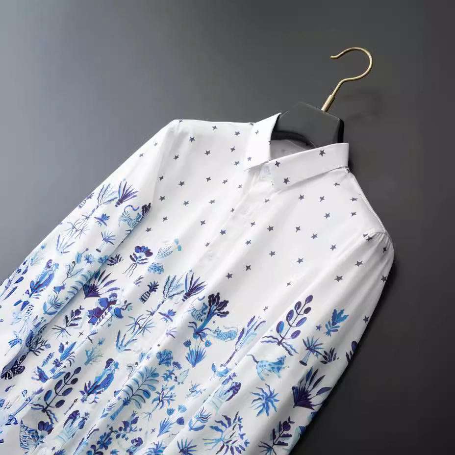 Chemise cintrée homme 100 % coton