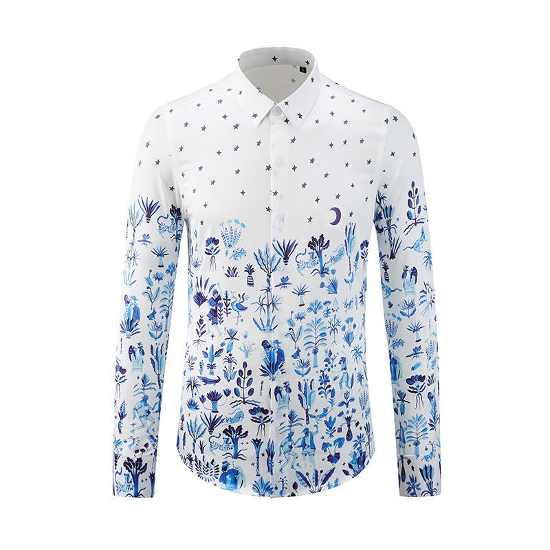 Chemise cintrée homme 100 % coton