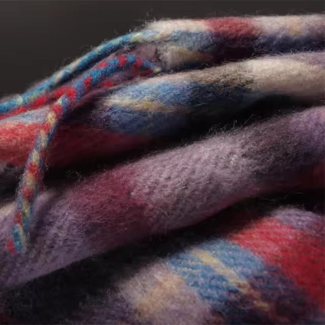 une paire Écharpe d'hiver douce et élégante