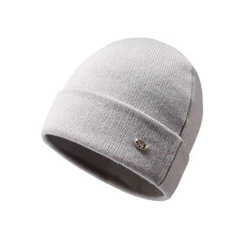 Bonnet-cagoule en maille côtelée à col long