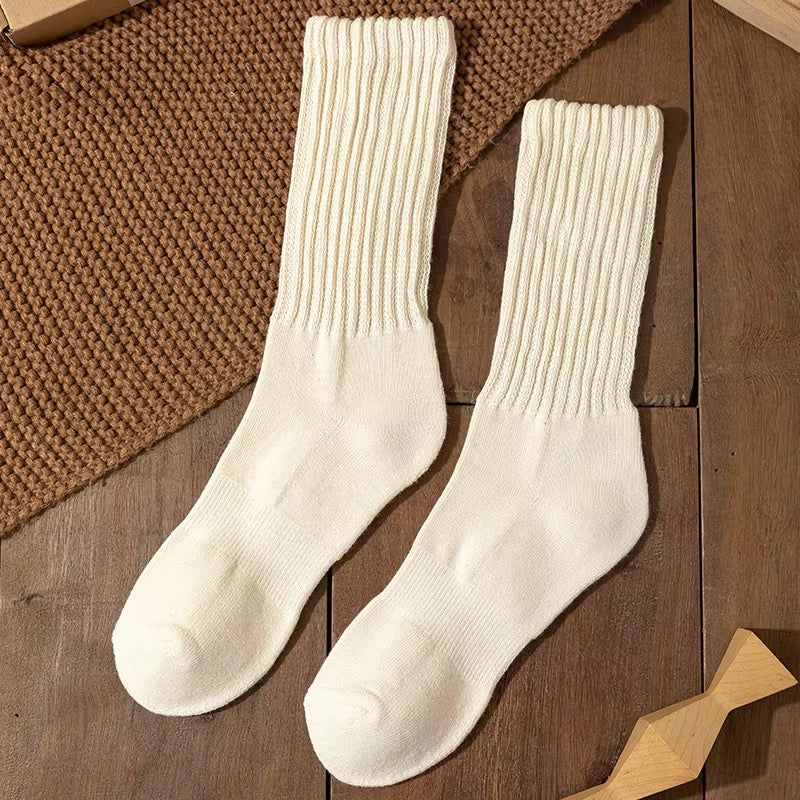Chaussettes Cachemire Côtelées