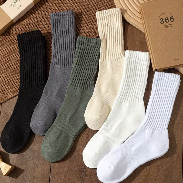 Chaussettes Cachemire Côtelées