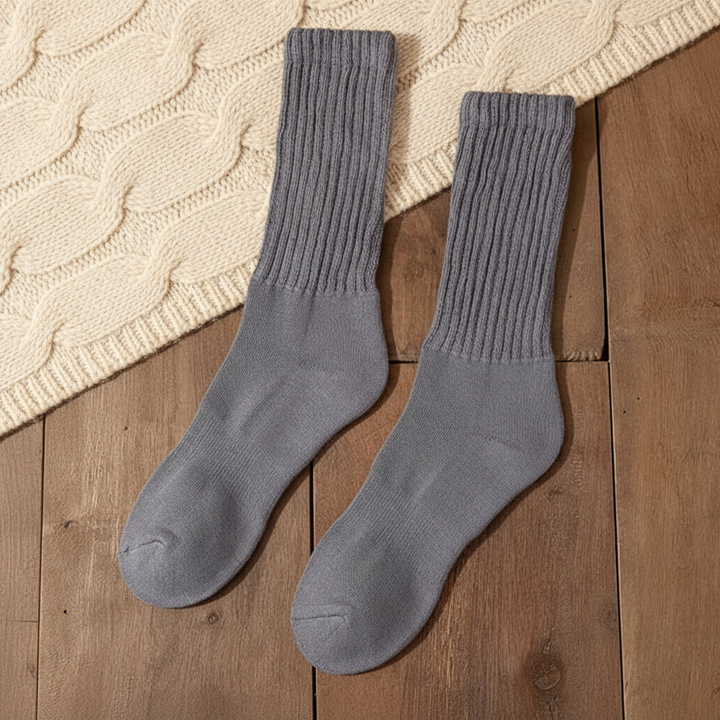 Chaussettes Cachemire Côtelées