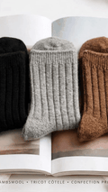 Chaussettes Laine Premium - Bleu Marine