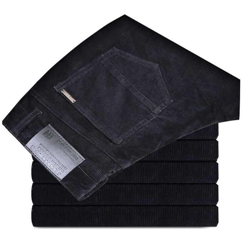 Pantalon slim en velours côtelé pour homme