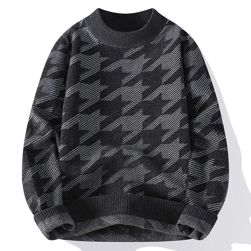 Pull vintage en maille pour homme