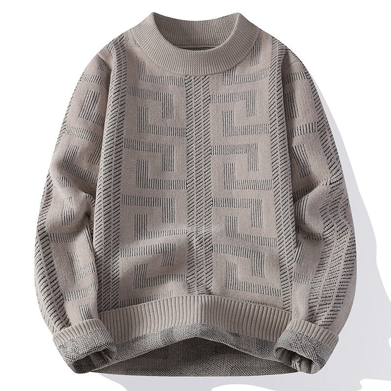 Pull vintage en maille pour homme