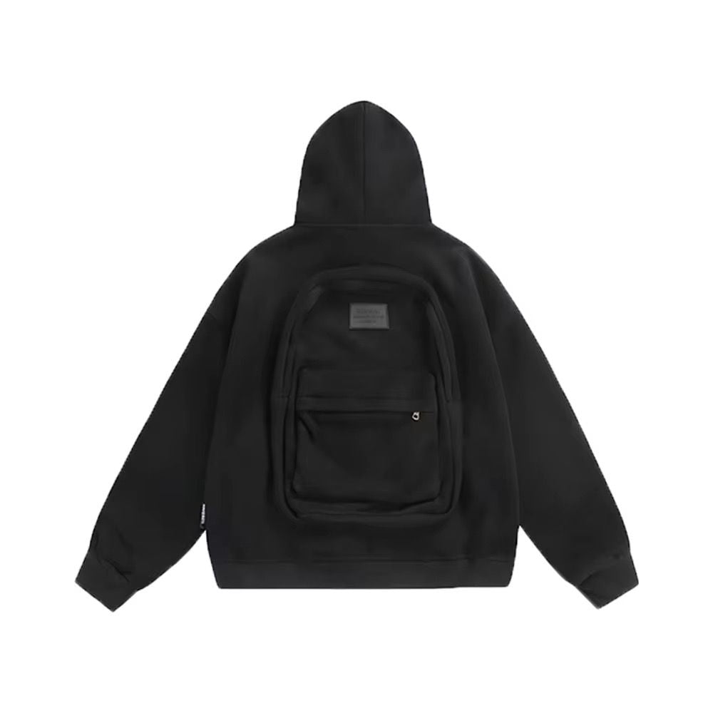 Sweat à capuche zippé rétro en coton pour homme