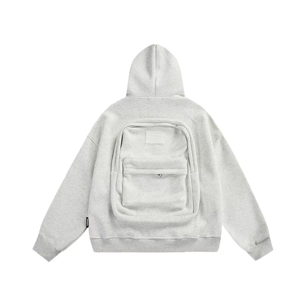 Sweat à capuche zippé rétro en coton pour homme