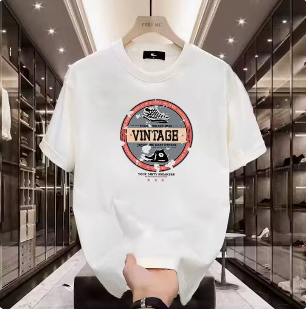 T-shirt Streetwear Homme Été en Coton