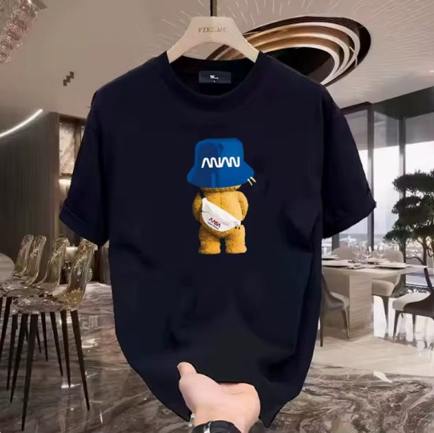 T-shirt Streetwear Homme Été en Coton
