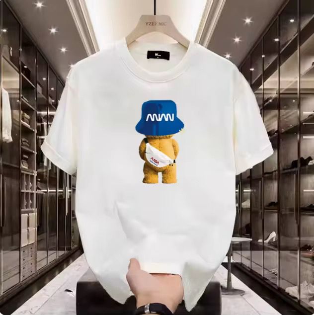 T-shirt Streetwear Homme Été en Coton
