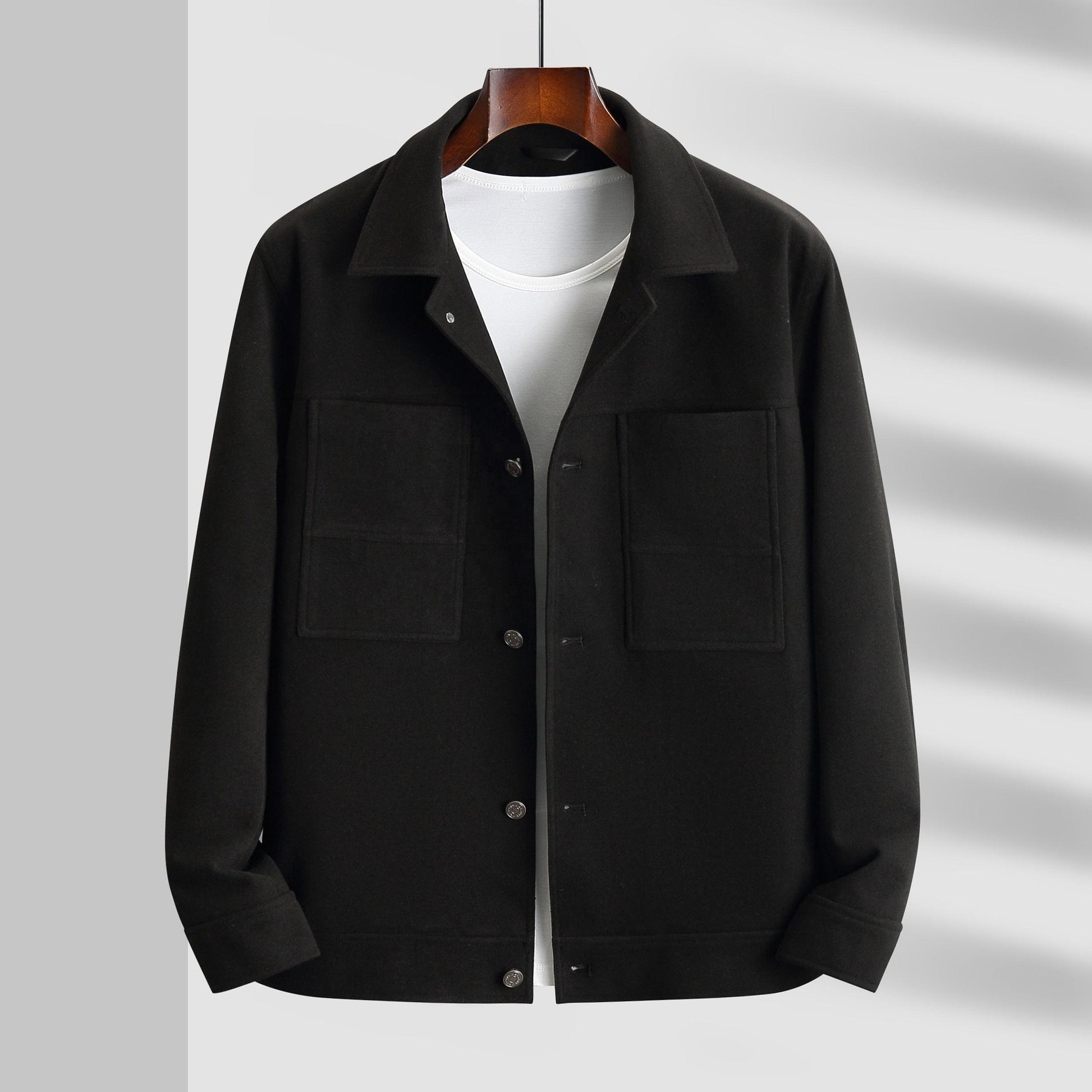 Veste minimaliste décontractée pour homme, style streetwear léger