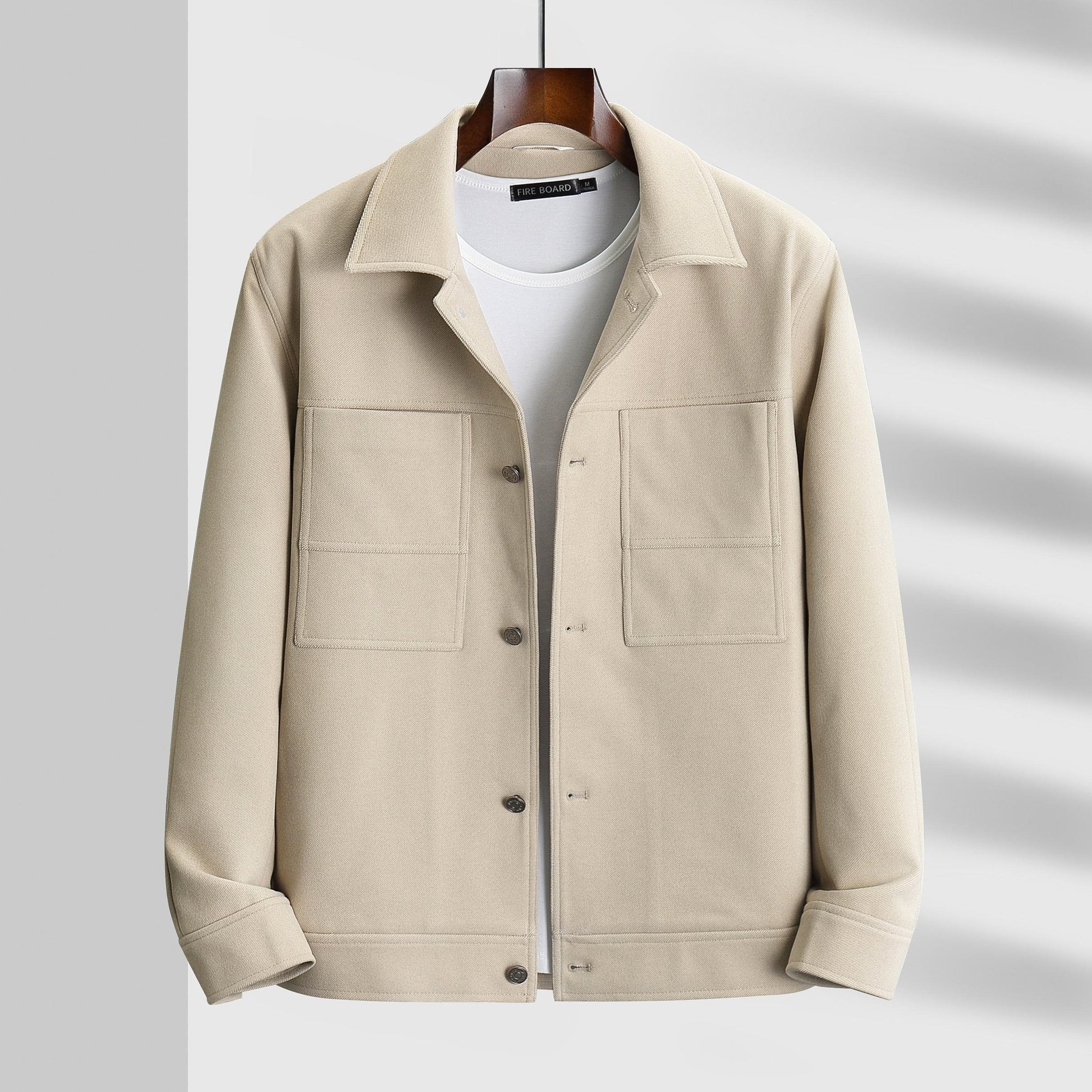 Veste minimaliste décontractée pour homme, style streetwear léger