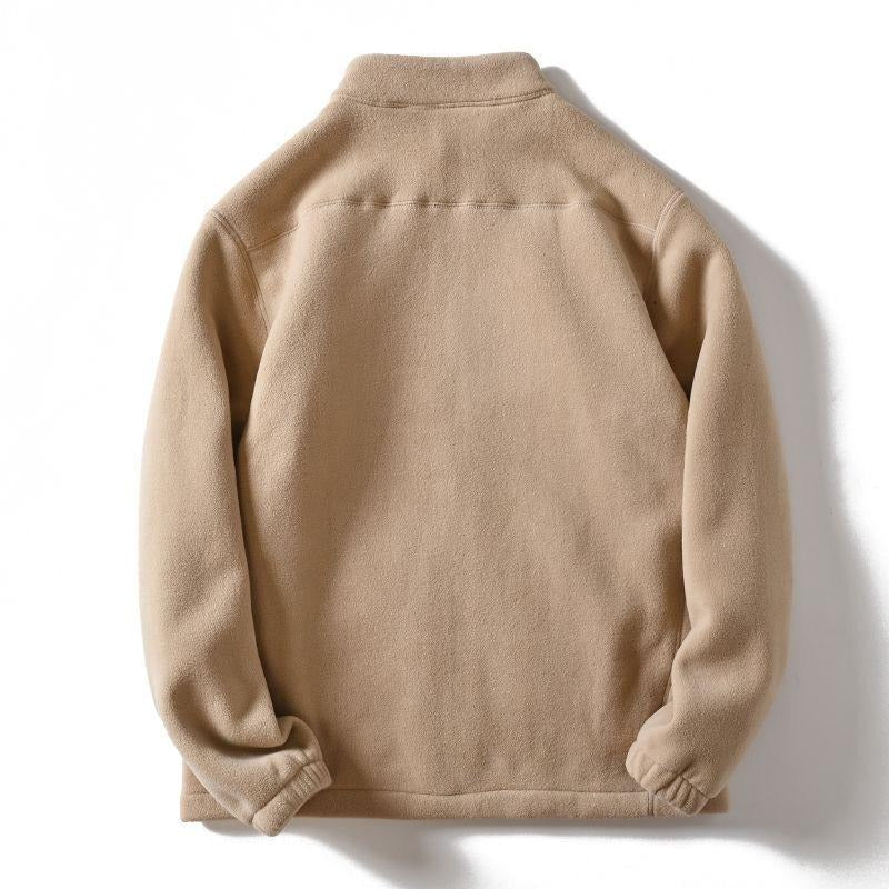 Vestes d'hiver classiques en polaire zippée pour homme
