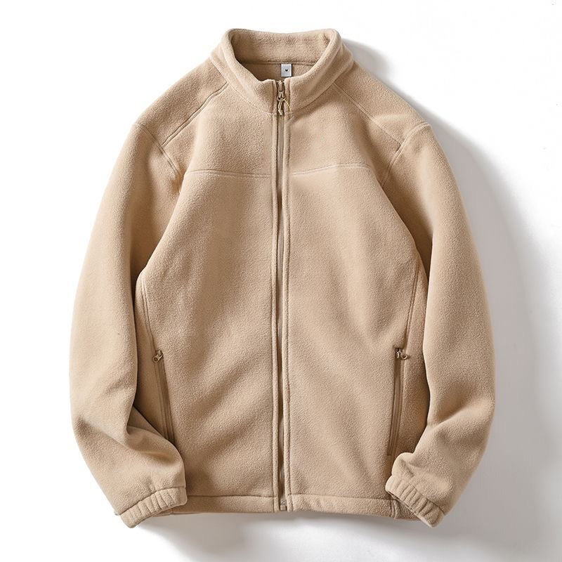 Vestes d'hiver classiques en polaire zippée pour homme