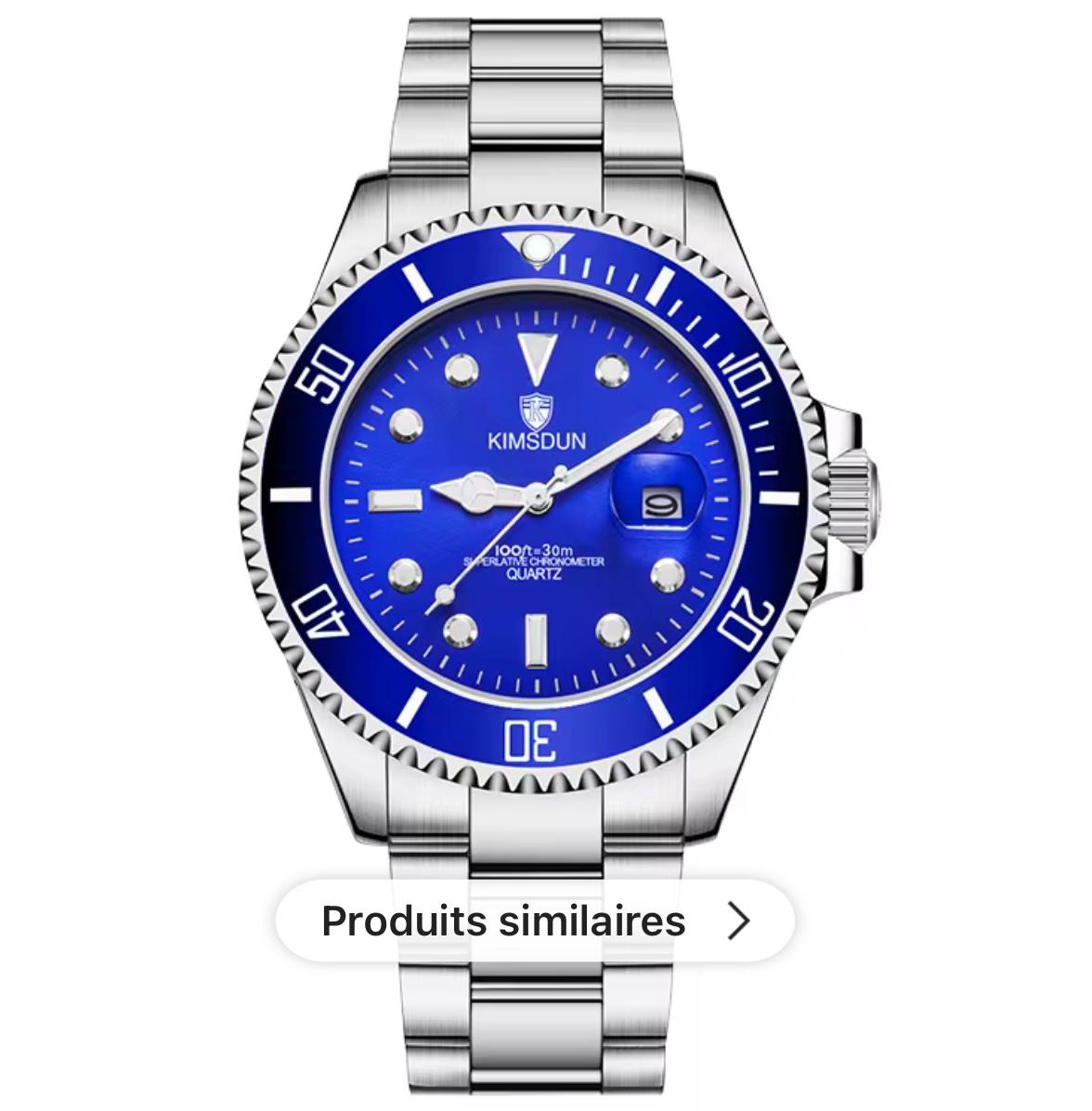 Montre  trois couleurs différentes