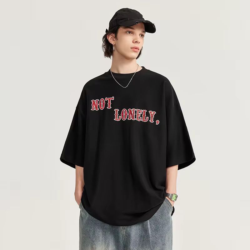 T-shirt graphique oversize I Am Not Lonely 