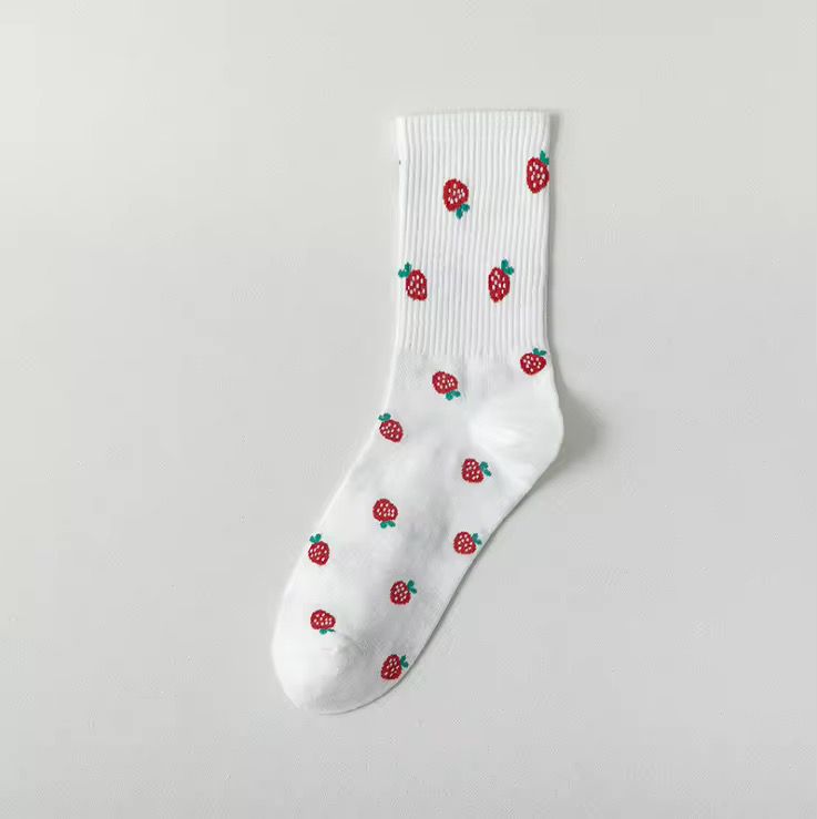 Chaussettes mi-mollet mignonnes et colorées