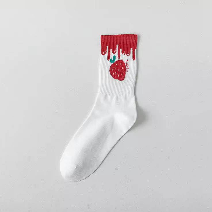 Chaussettes mi-mollet mignonnes et colorées