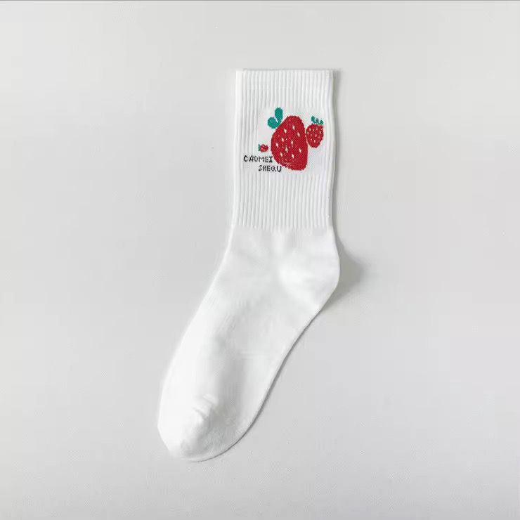 Chaussettes mi-mollet mignonnes et colorées