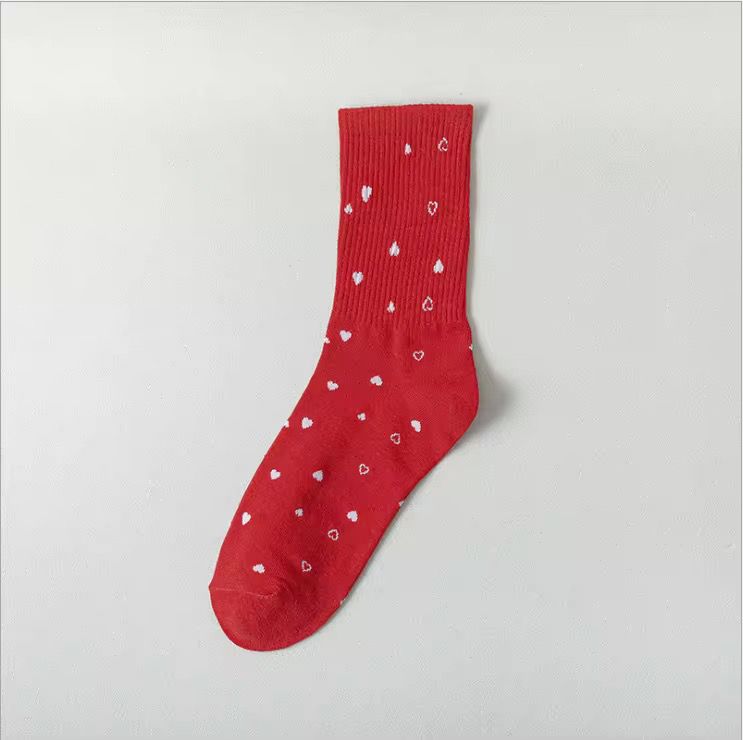 Chaussettes mi-mollet mignonnes et colorées