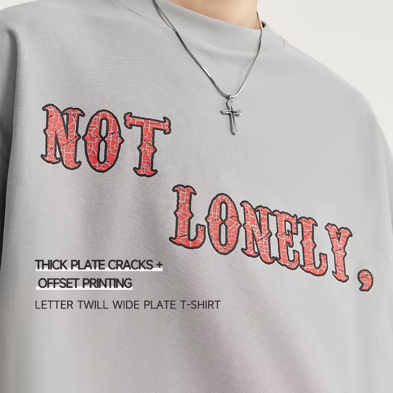 T-shirt graphique oversize I Am Not Lonely 
