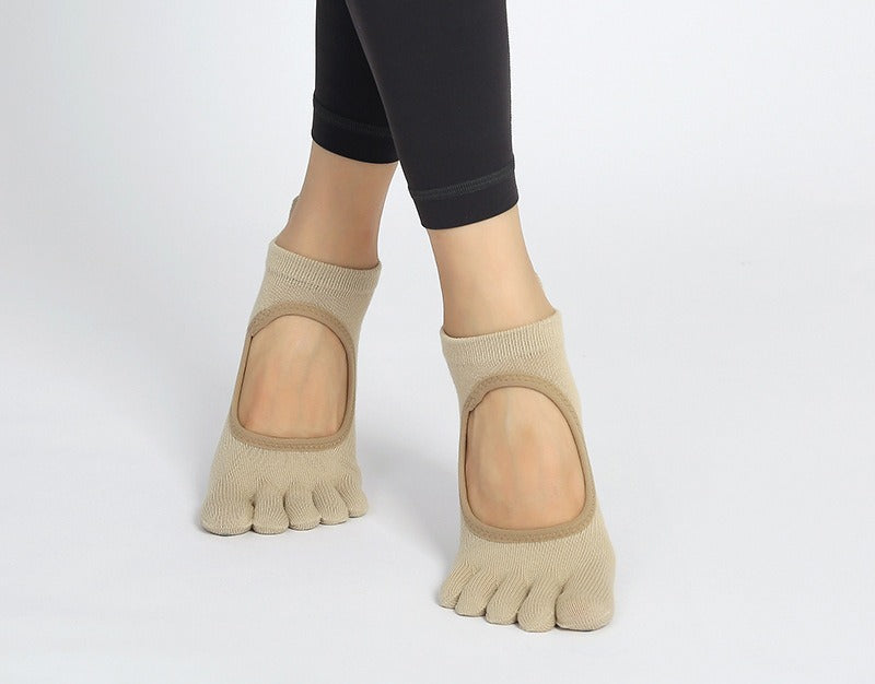 KACL | Chaussettes Yoga 5 Orteils Femme | Antidérapantes & Proprioception