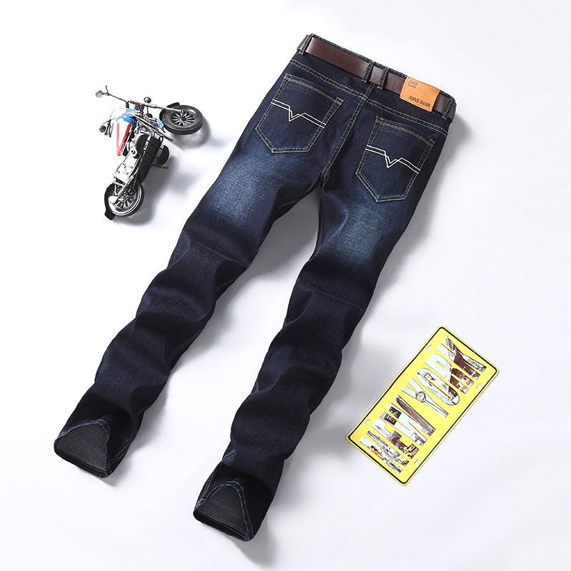 Jean slim classique pour homme, pantalon décontracté extensible et confortable