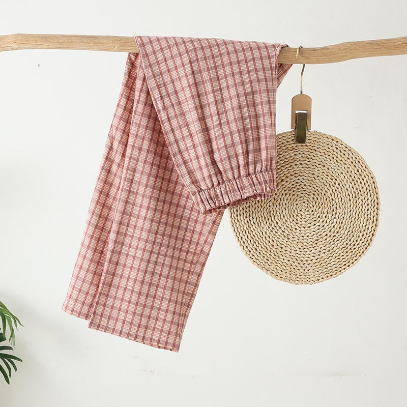 Pantalon de pyjama décontracté en coton unisexe