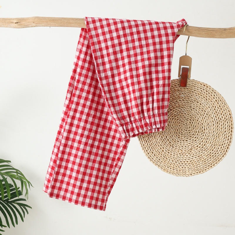 Pantalon de pyjama décontracté en coton unisexe