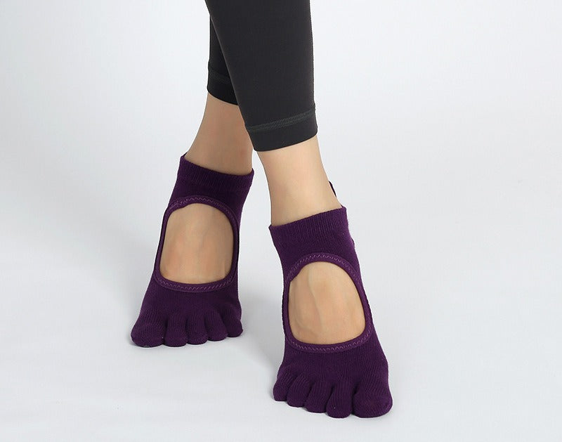 KACL | Chaussettes Yoga 5 Orteils Femme | Antidérapantes & Proprioception
