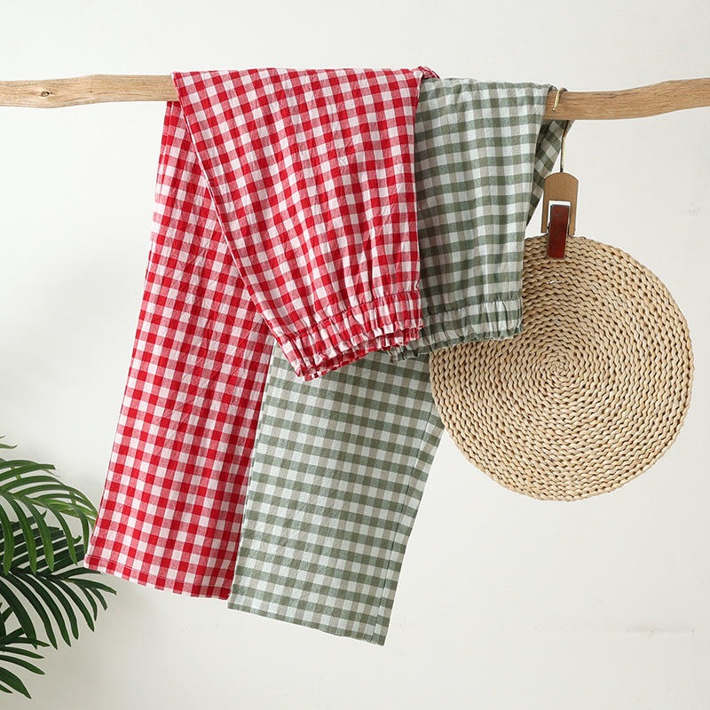 Pantalon de pyjama décontracté en coton unisexe